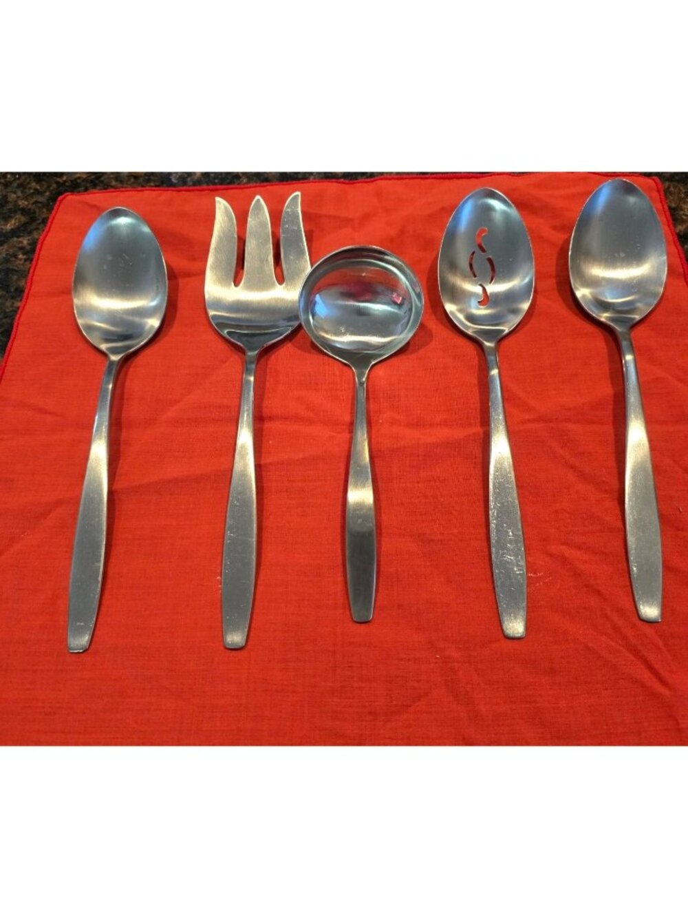 Vintage International Stainless Deluxe TODAY 5 Piece Serving Set READ